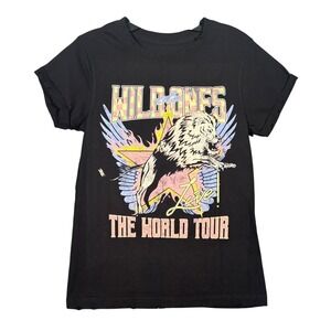 Oddpeople Collection Wild Ones World Tour Graphic Tee Black Distressed XS